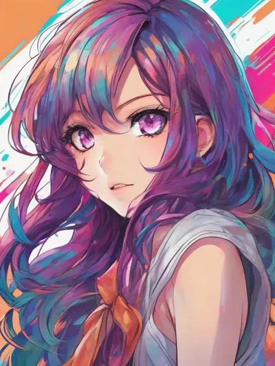 AI-generated anime image