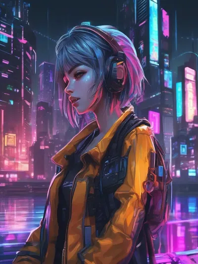 AI-generated anime image