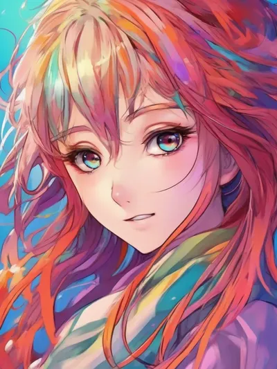 AI-generated anime image