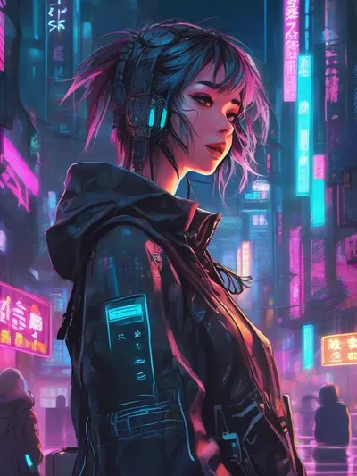 AI-generated anime image