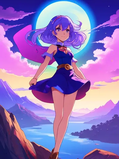 AI-generated anime image