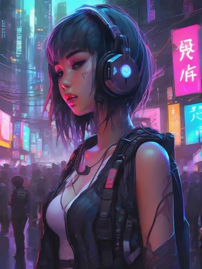 AI-generated anime image