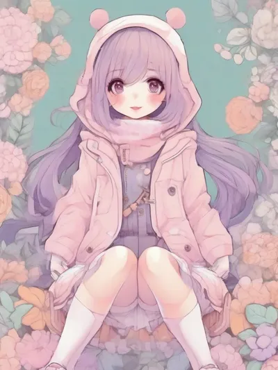 AI-generated anime image