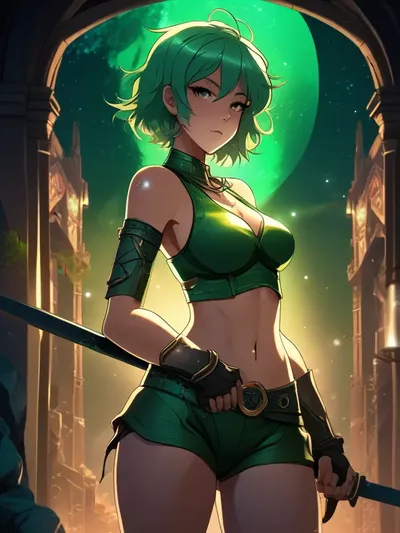 AI-generated anime image