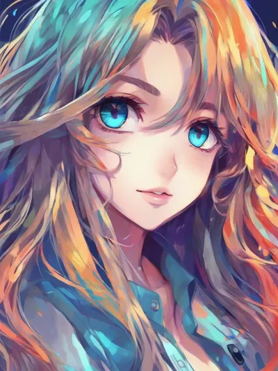 AI-generated anime image