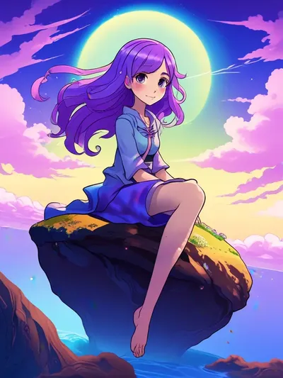 AI-generated anime image