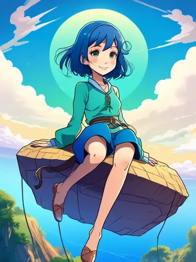 AI-generated anime image