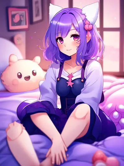 AI-generated anime image