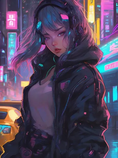 AI-generated anime image