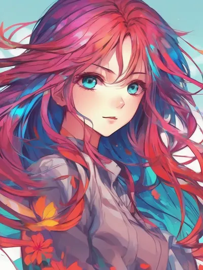 AI-generated anime image