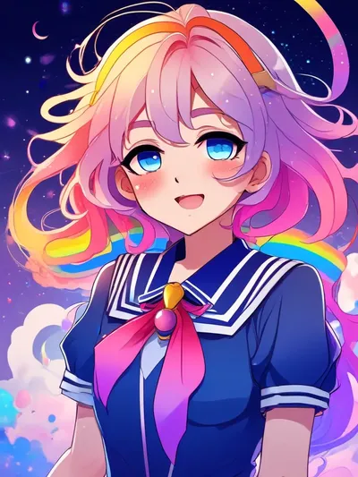 AI-generated anime image