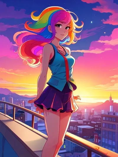 AI-generated anime image