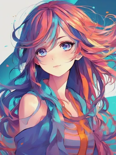 AI-generated anime image