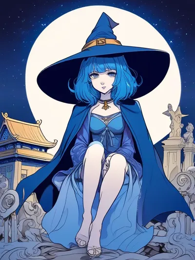 AI-generated anime image