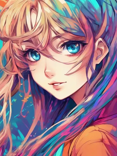 AI-generated anime image