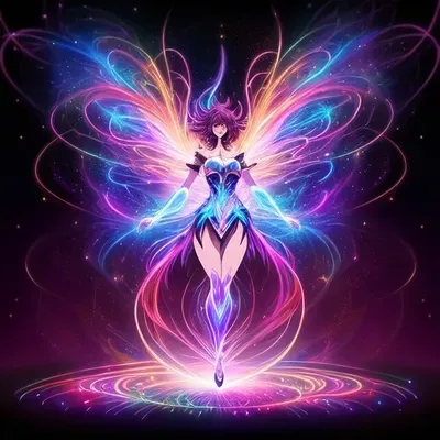 Anime magical girl transformation