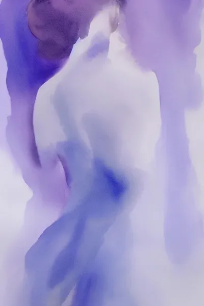 Watercolor figure study