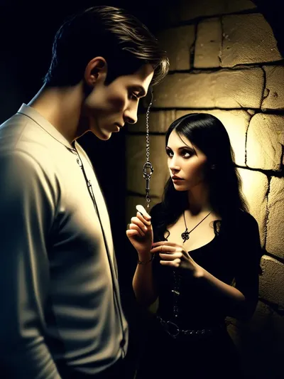 AI-generated chastity image