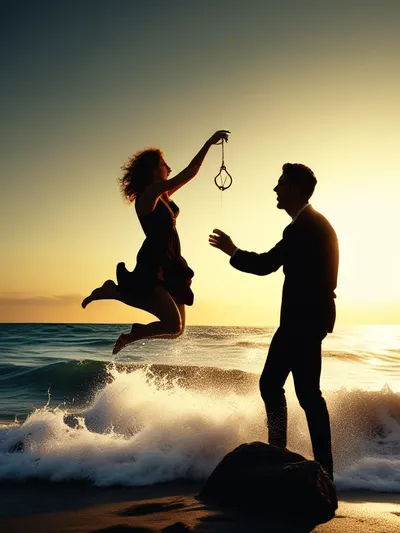 AI-generated chastity image