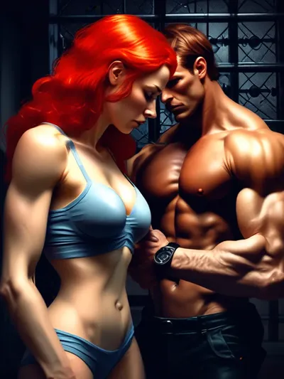 AI-generated chastity image