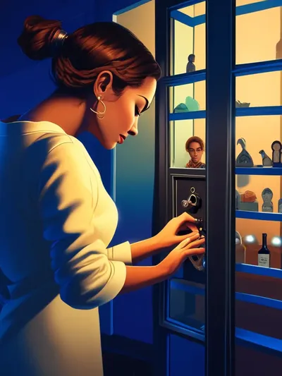 AI-generated chastity image