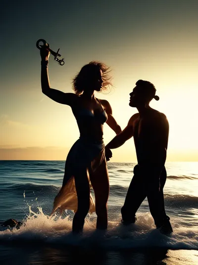 AI-generated chastity image