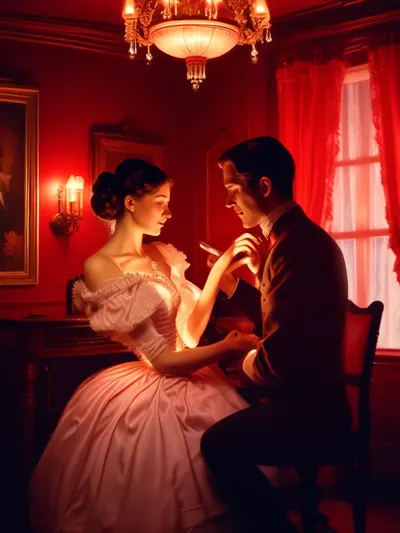 AI-generated chastity image