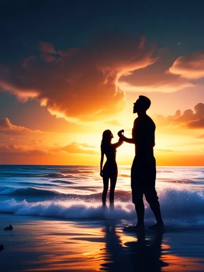 AI-generated chastity image