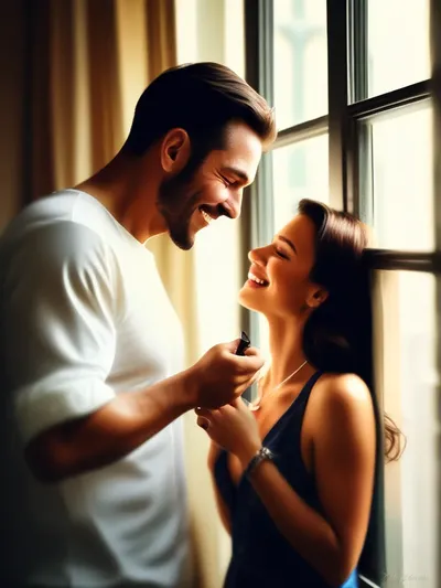 AI-generated chastity image