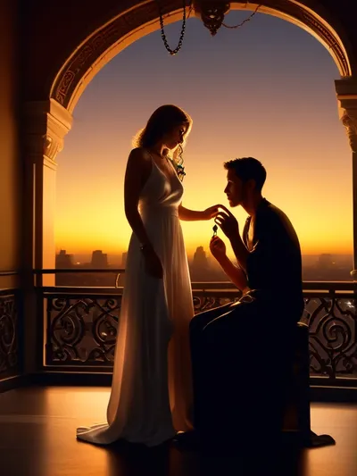 AI-generated chastity image