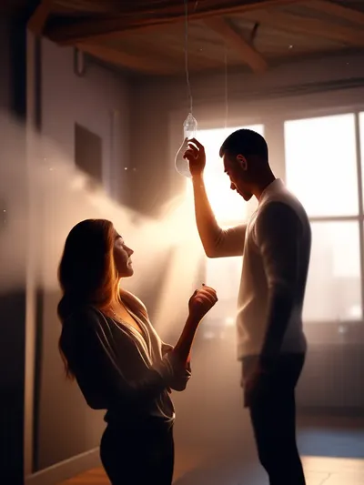 AI-generated chastity image