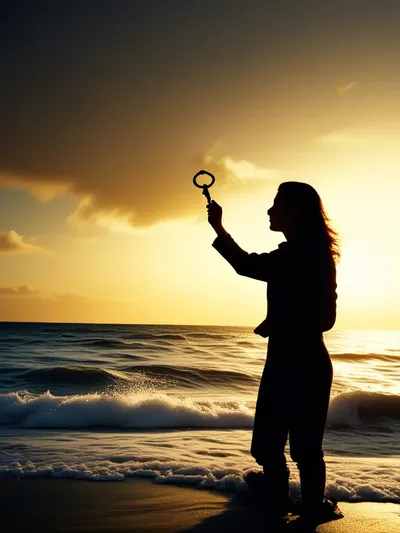 AI-generated chastity image