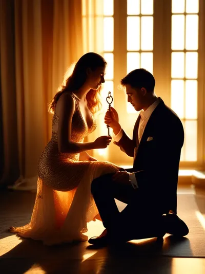 AI-generated chastity image