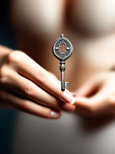 AI-generated chastity image