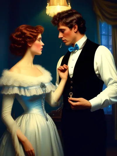 AI-generated chastity image