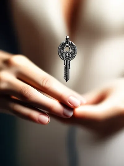 AI-generated chastity image