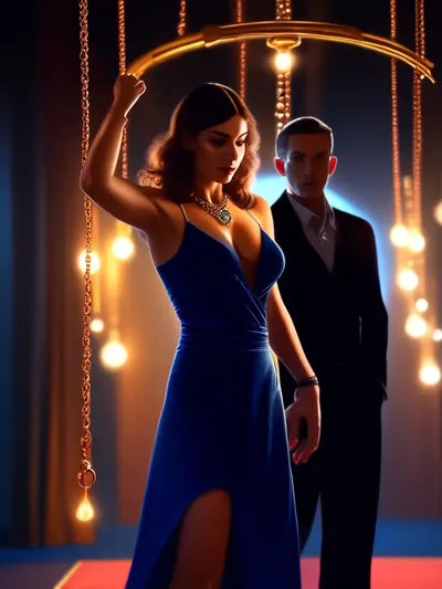 AI-generated chastity image