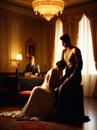 AI-generated chastity image