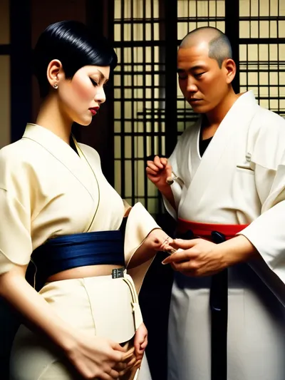 AI-generated chastity image