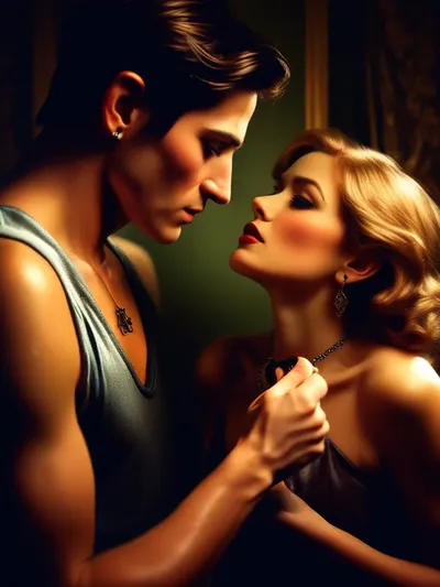 AI-generated chastity image