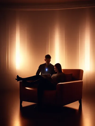 AI-generated femdom image