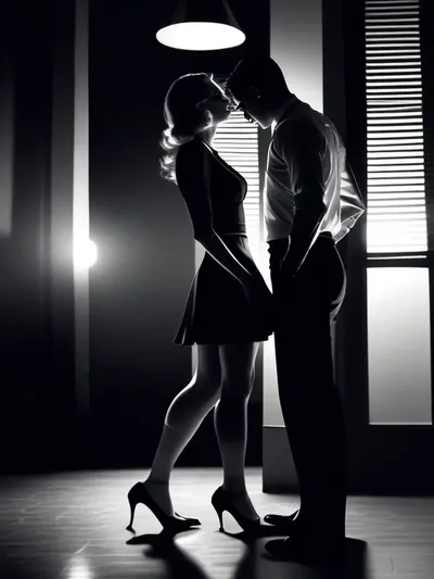 AI-generated femdom image