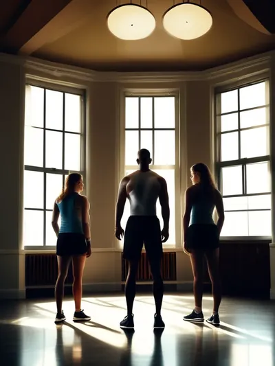 AI-generated femdom image