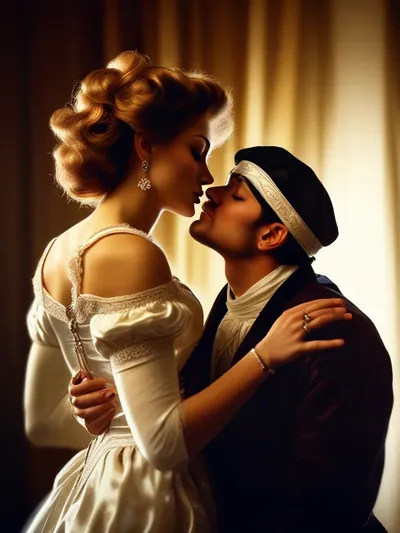 AI-generated femdom image