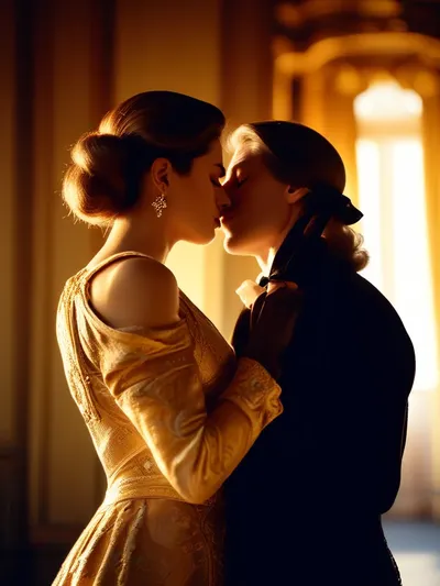 AI-generated femdom image