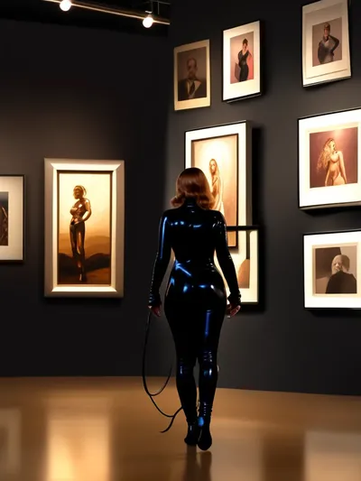 AI-generated femdom image