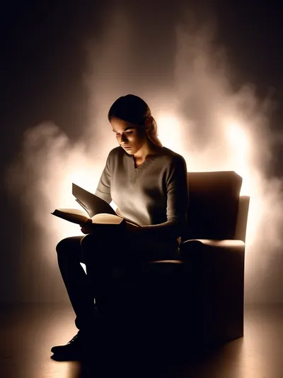 AI-generated femdom image