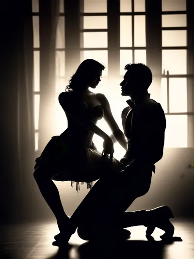 AI-generated femdom image