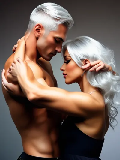 AI-generated femdom image