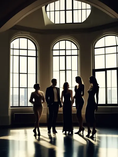 AI-generated femdom image